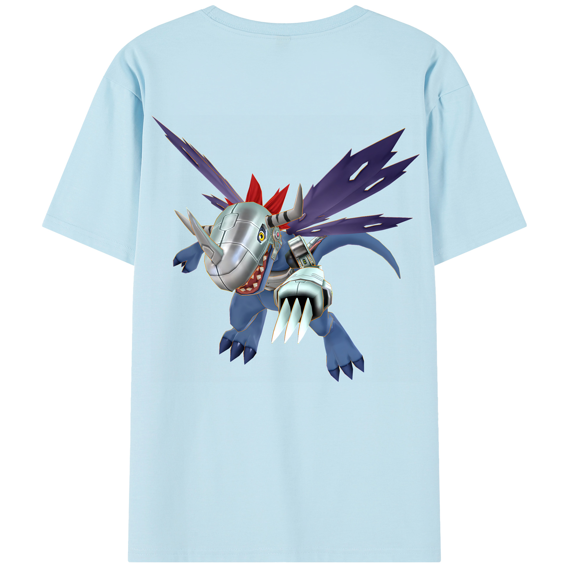 （画像用） Digimon デジタルモンスター/デジモン 綿100％半袖Tシャツ（背面プリント）